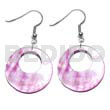 Dangling 35mm pastel pink round