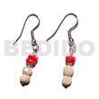 Dangling luhuanus mosaic bead white clam