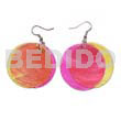 Dangling double yellopink combination capiz