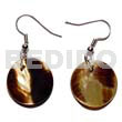 Dangling 20mmx20mm round brownlip tiger