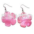 Dangling 30mmx30mm pink flower hammershell