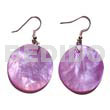 Dangling 20mm round lavender hammershell
