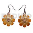 Dangling 30mm flower hammershell in