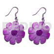 Dangling 30mm flower hammershell in