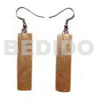 Dangling 45mmx10mm brownlip flat bars