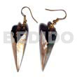 Dangling 38mmx15mm laminated pointed multi-sided