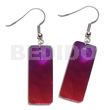 Dangling 20mmx8mm rectangular two tone