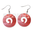 Dangling 20mm round swirl kabibe