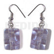 Dangling rectangular 35mmx26mm lilac