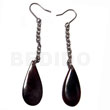 Dangling 30mmx15mm thin teardrop blacktab