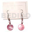 Dangling round 25mm pink hammershell