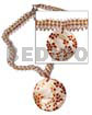 Clear brown glass beads