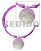 Lilac 2-3mm coco heishe wire