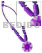 2 layer knotted lilac cord