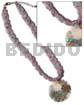 Intertwined flat glass beads choker