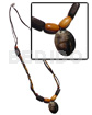 Bamboo wax cord wood beads