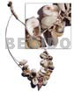 Assorted seashells on abaca string