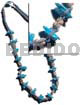 Aqua blue macrame