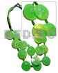 25mm neon green capiz shells