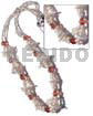 3 layers white beads and