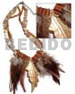 3 layers horn beads and