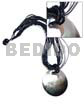 45mm round blacklip shell pendant