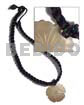 Satin black cord flat braided