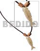 Leather thong fishbone hammershell