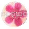 Round natural 50mm capiz shell