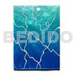 35mmx30mm rectangular graduated blue painted