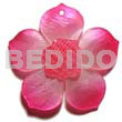 Graduated pink 40mm hammershell flower