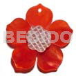 Red 25mm hammershell flower