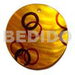 55mm handppainted golden yellow