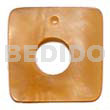 Square 35mm orange hammershell