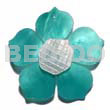 Aqua blue 25mm hammershell flower