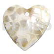 45mm heart natural white kabibe