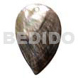 Inverted teardrop blacklip 45mmx32mm