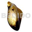 Brownlip natural shaped polished pendant