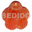 Piktin scallop dyed in red