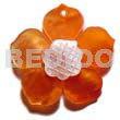 Orange 40mm hammershell flower