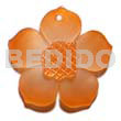 Graduated orange 30mm hammershell flower