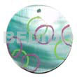55mm handppainted baby blue