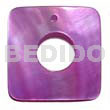 Square 45mm lavender kabibe shell