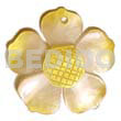 Graduated yellow 25mm hammershell flower