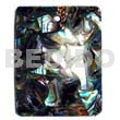 40mmx30mm square laminated paua chips