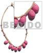 7 pc. pink sigay macrame