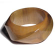 Twisted natural woodchunky bangle