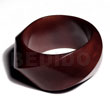 Twisted chunky bangle reddish