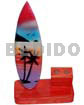 6inx3.5inx2.8in handpainted wood surfboard double