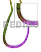 7-8mm graduated tie dye olive